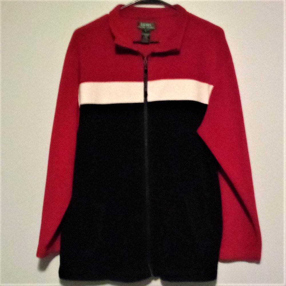 LAUREN RALPH LAUREN L/S FULL ZIP SWEATER